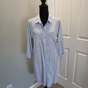 Cloth And Stone Button-Up Shirt Dress